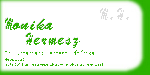 monika hermesz business card